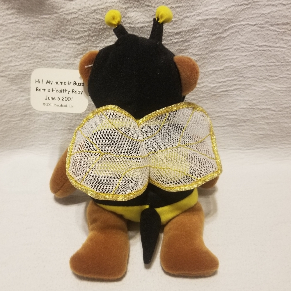 VGUC 2001 March of Dimes "Buzz" bee bear, antenna damage - Picture 3 of 5